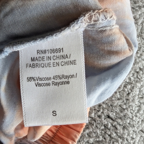 Young Fabulous & Broke Tie-Dye Wide Leg Pants - Pink, Orange, Blue - Picture 7 of 8